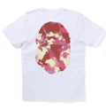 A BATHING APE Ladies' MAP CAMO BIG APE HEAD TEE