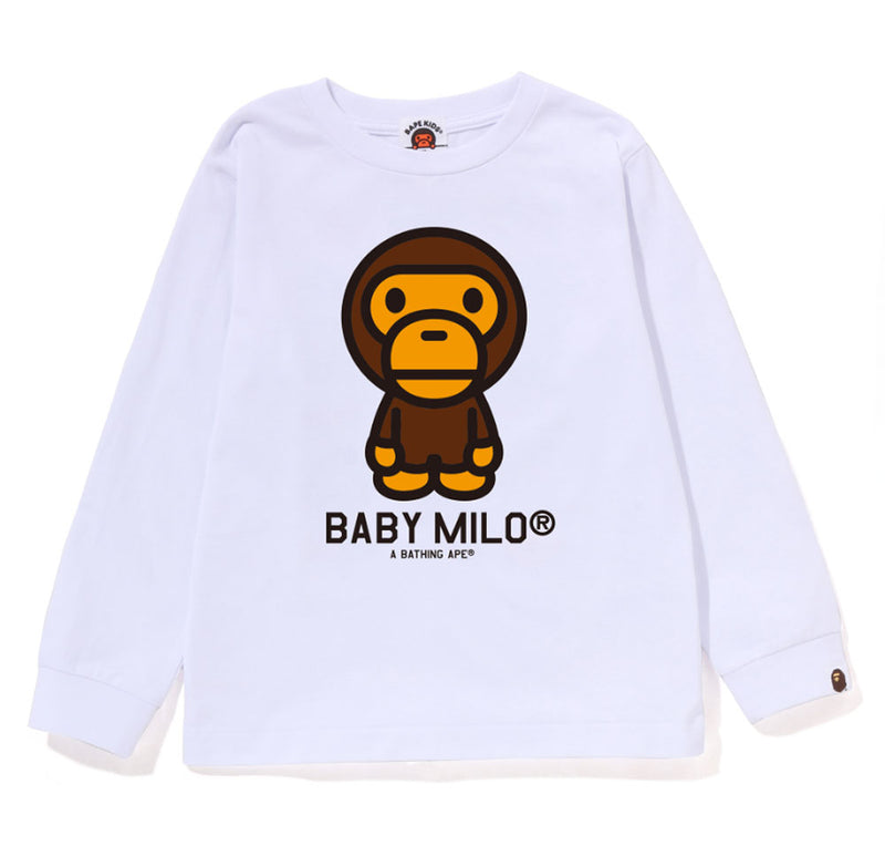 A BATHING APE BAPE KIDS BABY MILO L/S TEE