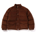 A BATHING APE Ladies' CORDUROY CLASSIC DOWN JACKET