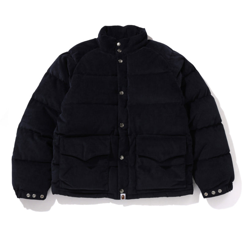 A BATHING APE Ladies' CORDUROY CLASSIC DOWN JACKET