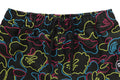 A BATHING APE Ladies' NEON CAMO JACQUARD TRACK SHORTS