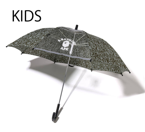 A BATHING APE BAPE KIDS NEON CAMO UMBRELLA