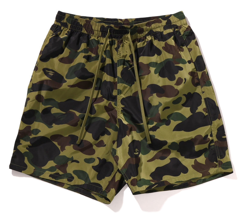 A BATHING APE 1ST CAMO BATHING APE LOGO SHORTS