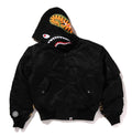 A BATHING APE Ladies' SHARK HOODIE MA-1 JACKET