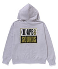 A BATHING APE (B)APE SOUNDS LOGO ZIP HOODIE ( RELAXED FIT )