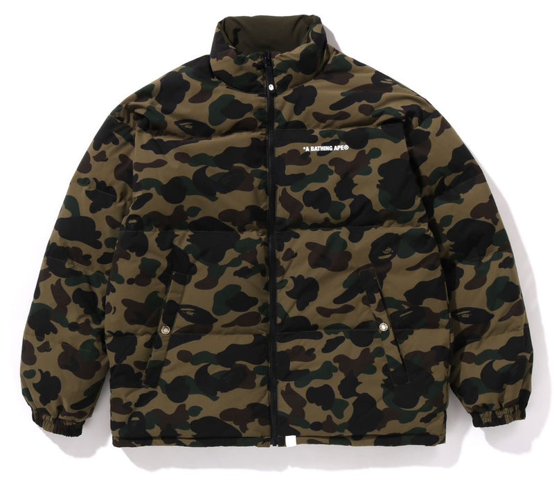 A BATHING APE 1ST CAMO REVERSIBLE DOWN JACKET