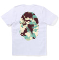 A BATHING APE Ladies' MAP CAMO BIG APE HEAD TEE