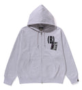 A BATHING APE (B)APE SOUNDS LOGO ZIP HOODIE ( RELAXED FIT )