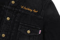 A BATHING APE Ladies' CHAMPION NO-COLLAR DENIM JACKET