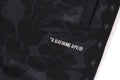 A BATHING APE SOLID CAMO BATHING APE LOGO RELAXED FIT SWEAT PANTS