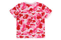 A BATHING APE Ladies' ABC CAMO COLLEGE MINI TEE