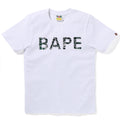 A BATHING APE Ladies' NEON CAMO GLITTER BAPE TEE