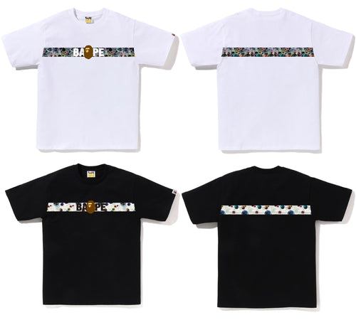 A BATHING APE FLORAL CAMO TAPE TEE