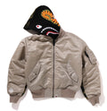 A BATHING APE Ladies' SHARK HOODIE MA-1 JACKET