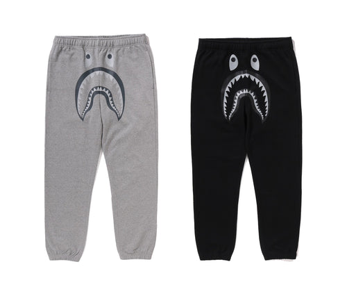 A BATHING APE SHARK SWEAT PANTS