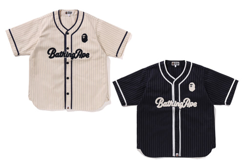 A BATHING APE A BATHING APE BASEBALL SHIRT