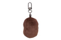 A BATHING APE APE HEAD FAUX FUR KEYCHAIN