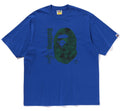 A BATHING APE FLORAL SOLID CAMO APE HEAD RELAXED FIT TEE