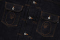 A BATHING APE APE HEAD DENIM JACKET