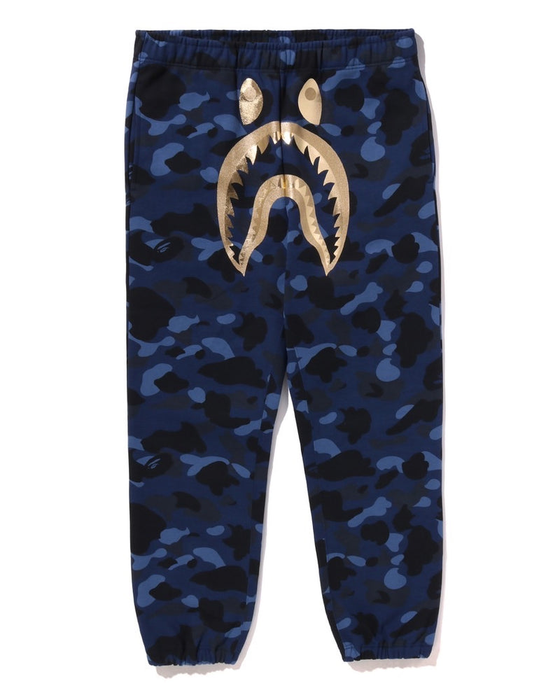 A BATHING APE COLOR CAMO SHARK SWEAT PANTS