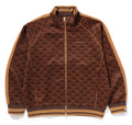 A BATHING APE COLLEGE MONOGRAM LOGO RELAXED FIT TRACK JACKET