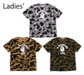 A BATHING APE Ladies' 1ST CAMO COLLEGE OVERSIZED TEE