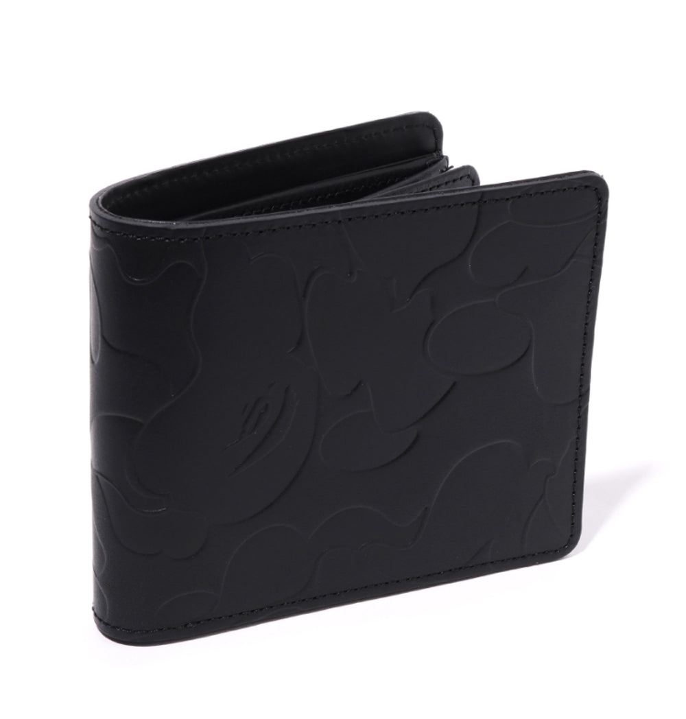 A BATHING APE SOLID CAMO LEATHER WALLET #1 – happyjagabee store