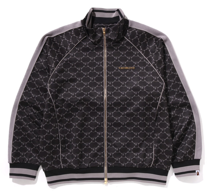 A BATHING APE COLLEGE MONOGRAM LOGO RELAXED FIT TRACK JACKET