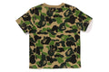 A BATHING APE Ladies' ABC CAMO COLLEGE MINI TEE