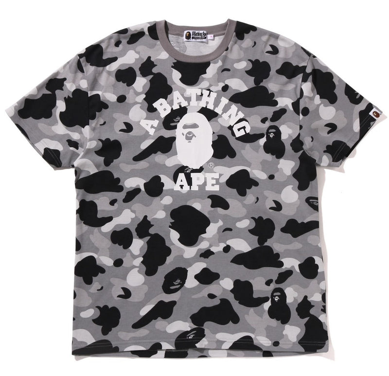 A BATHING APE Ladies' 1ST CAMO COLLEGE OVERSIZED TEE