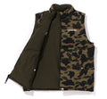 A BATHING APE 1ST CAMO REVERSIBLE DOWN VEST