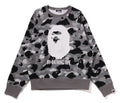 A BATHING APE Ladies' 1ST CAMO BY BATHING APE CREWNECK SWEAT SHIRT