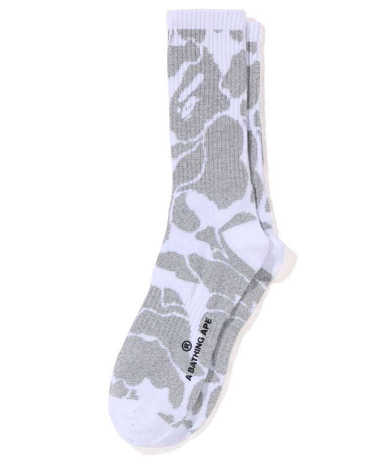 A BATHING APE REFLECTIVE CAMO SOCKS