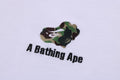 A BATHING APE ABC CAMO LOGO RELAXED FIT TEE