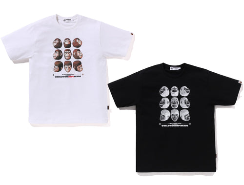 A BATHING APE POLYGON APE HEAD TEE