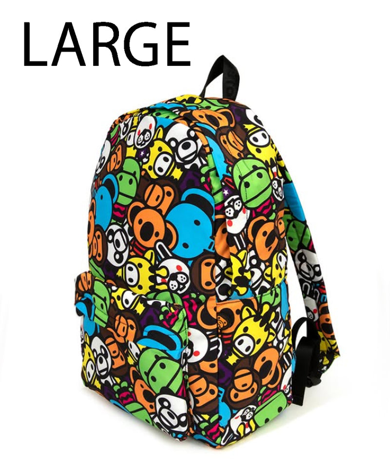 A BATHING APE BABY MILO STORE BABY MILO ALL SAFARI LARGE BACKPACK