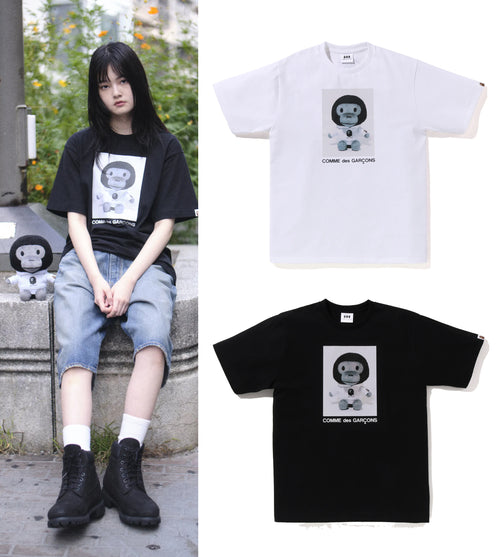 A BATHING APE BAPE x COMME des GARCONS CDG OSAKA LIMITED BABY MILO TEE