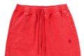 A BATHING APE GARMENT DYE ONE POINT RELAXED FIT SWEAT SHORTS