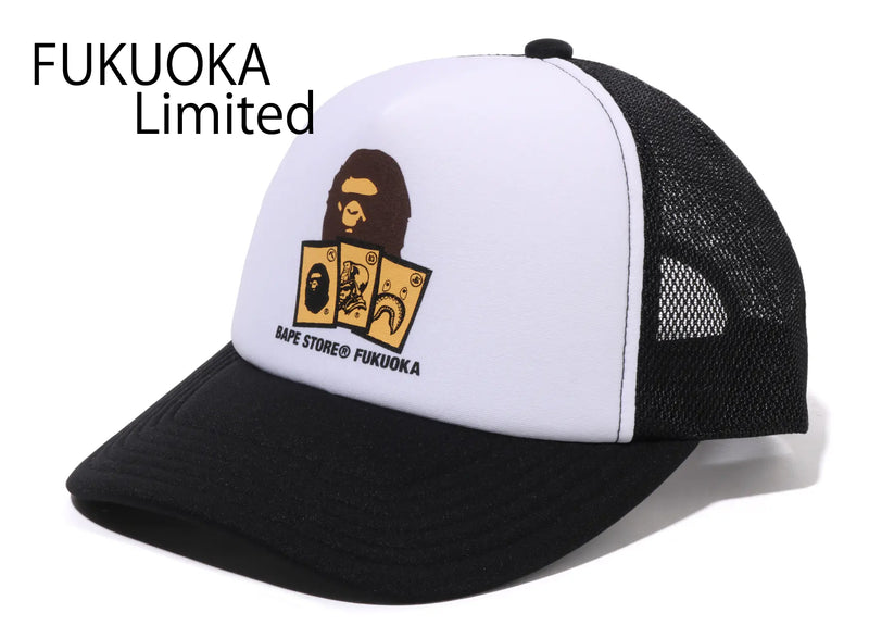 A BATHING APE BAPE STORE FUKUOKA MESH CAP FUKUOKA LIMITED