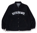 A BATHING APE BATHING APE RELAXED FIT DENIM COACH JACKET