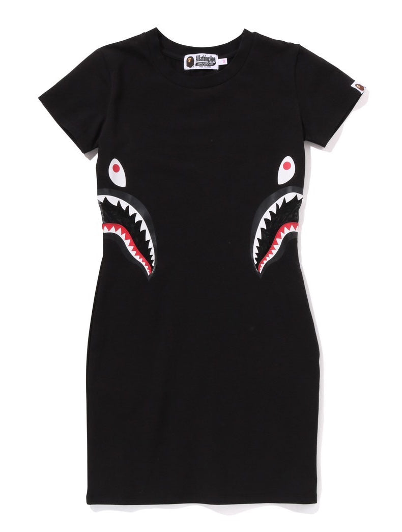 A BATHING APE Ladies' SHARK JERSEY DRESS