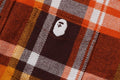 A BATHING APE BAPE CHECK RELAXED FIT SHIRT