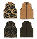 A BATHING APE 1ST CAMO REVERSIBLE DOWN VEST