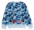 A BATHING APE Ladies' ABC CAMO SHARK CREWNECK SWEAT SHIRT