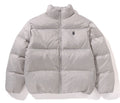 A BATHING APE LUX SPORT PATTERN JACQUARD NYLON DOWN JACKET