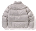 A BATHING APE LUX SPORT PATTERN JACQUARD NYLON DOWN JACKET