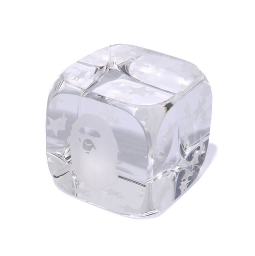 A BATHING APE APE HEAD CRYSTAL DICE WEIGHT