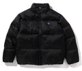 A BATHING APE LUX SPORT PATTERN JACQUARD NYLON DOWN JACKET