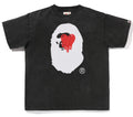 A BATHING APE BAPE x EU ( EMOTIONALY UNAVAILABLE ) APE HEAD TEE