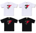 A BATHING APE TRIAL CAMO APE FACE STA TEE